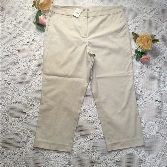 J. Jill Pants - J.Jill Women's Stretch Crop Pants Size 12